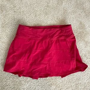 Lululemon Red Tennis Skirt size 4